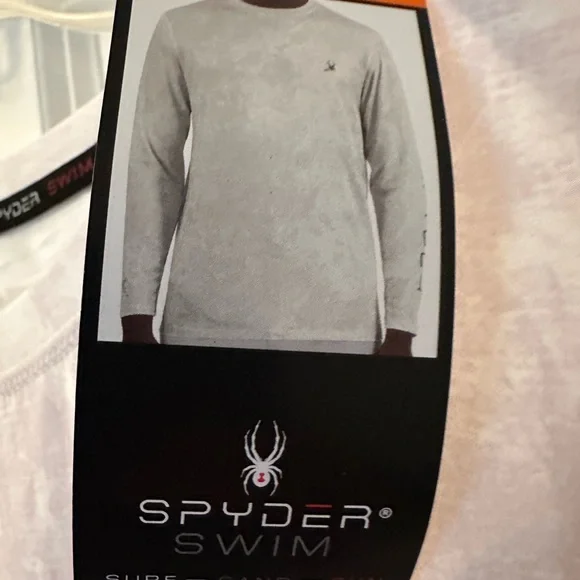 Spyder Men's Rash Guard Long Sleeve Shirt - Picture 4 of 5